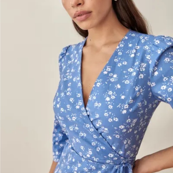 Reformation Blue Hilltop dress - Picture 4 of 9